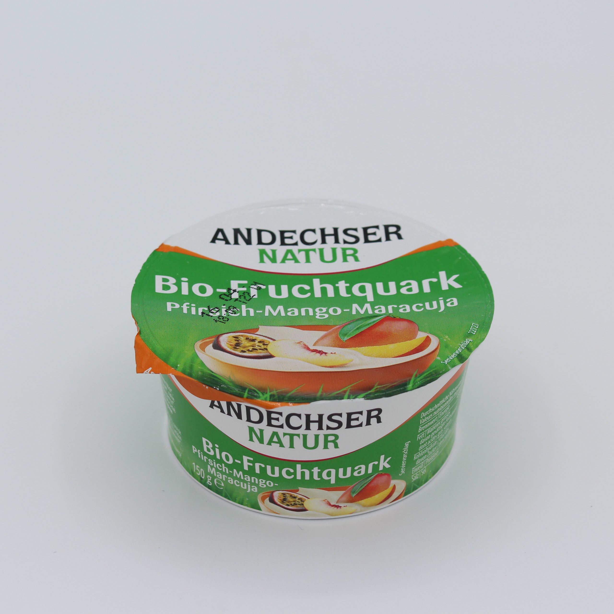 Andechser Bio Fruchtquark – – Maracuja Gutes vom Pfirsich Mango (150g) Lande –